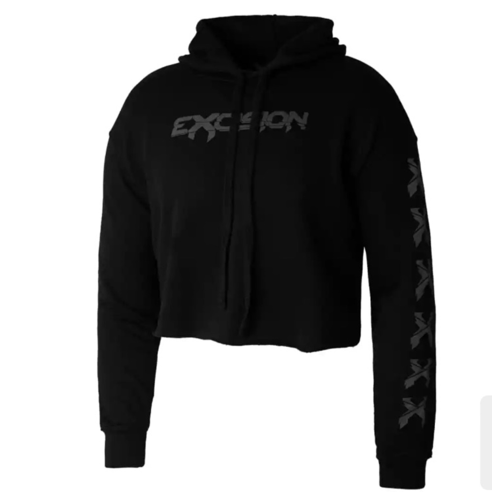 Excision Reflective Cropped Hoodie - Picture 3 of 11